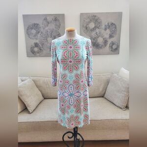 London Times Floral Paisley Mid Dress Size 4